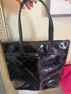 kate spade Black Patent Dot Tote Bag